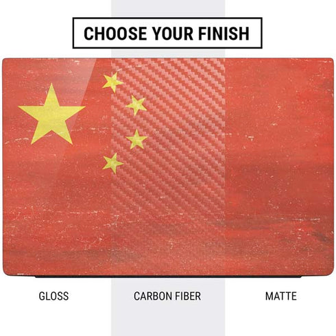 Chinese Flag Distressed Dell Vostro Skin